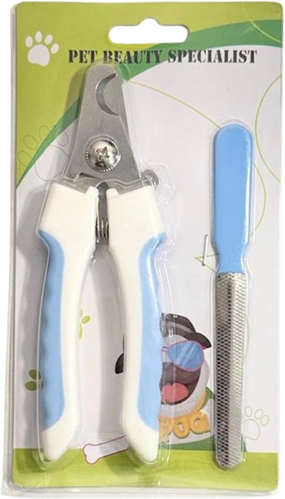 Dog Pets Nail Clippers and Trimmers - with Safety Guard to Avoid Overcutting, Free Nail File, Razor Sharp Blade - Professional Grooming Tool for Pets