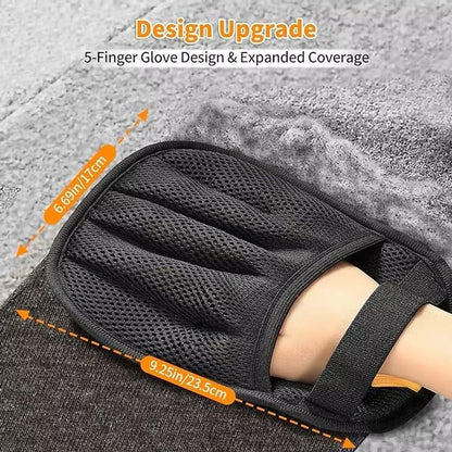 Hair Removal Glove for Cats & Dogs – 5-Finger Electrostatic Pet Hair Remover, Reusable Grooming Mitt for Bathing, Cleaning, Lint & Fur Removal – Static Design, Easy Clean, Non-Slip