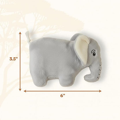 Dog Toys | Plush Toy Elephant Stuffed Animal for Dogs | Small Eco Friendly Toy - Easy to Clean and Made from Non Toxic Materials