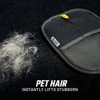 Slick Products Washable & Reusable Pet Hair Removal Glove – Dog & Cat Hair Remover Tool for Clothing, Couch, Car, Bed, Carpet – Textured Mitt for Easy Hair Removal