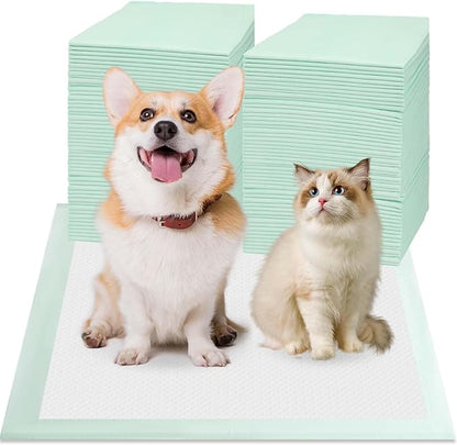80PCS Pet Training and Puppy Pads - 24"x24" Disposable Waterproof Puppy Pee Pads - Maximum Absorption and Protection