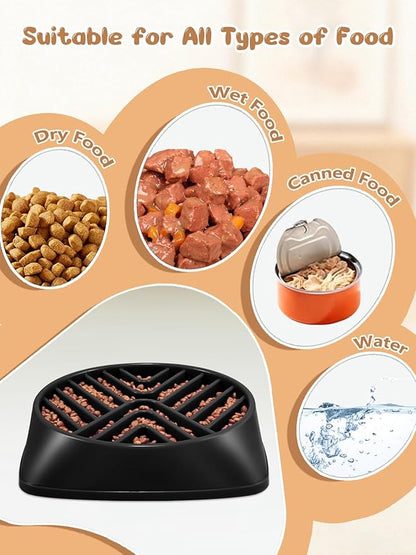 KASBAH Slow Feeder Dog Bowls Large Breed, 5 Cups Capacity for Wet & Dry Food, Puzzle Maze Bowl for Fast Eaters, Non-Slip Base, BPA Free, Helps Prevent Bloat and Aid Digestion