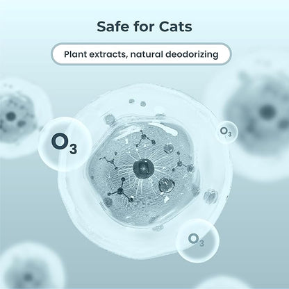 4-Pack Deodorizer for Self-Cleaning Litter Box Automatic Electronic Hands-Free Smart Robot self Cleaning Litter Box - Safe Anti-Pinch, Odor Control,for Multiple Cats