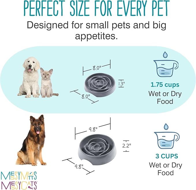 Messy Mutts Interactive Slow Feeder Bowl