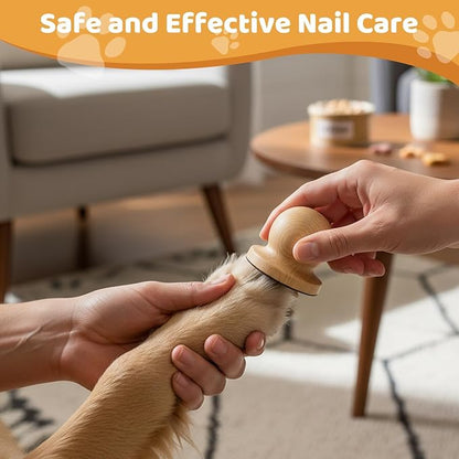 7PCS Dog Nail File, Nail File for Dogs, Dog Scratch Pad for Nails with 6 Replaceable Discs for Gentle and Effective Claw Care, Grooming Tool for Dogs and Cats