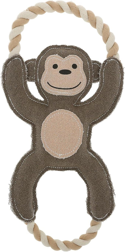 Pavilion Gift Company - Wild - Canvas Rope Dog Toy Monkey Humor Tug of War Puppy K9 Doggy Lover Parent Gift