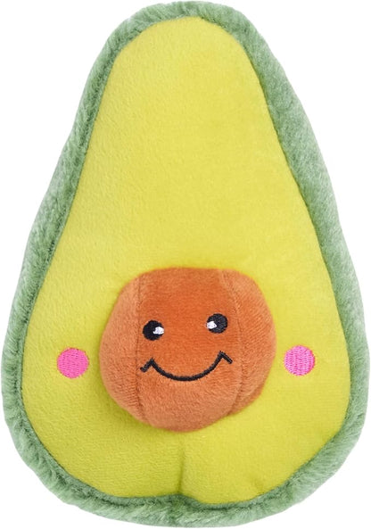 ZippyPaws NomNomz - Dog Squeaky Toys to Keep Them Busy, Funny Food Plush for Small & Medium Dogs, Cute Stuffed Puppy Toy, Pet Products, Gift for Dogs of All Breeds, Soft and Cuddly - Taco & Avocado