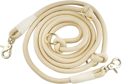 8.5ft Multifunctional Hands Free Nylon Rope Waist Dog Leash, Adjustable Shoulder Crossbody Walking Lead