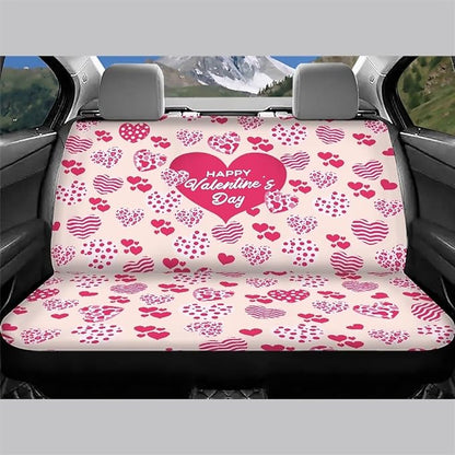 AFPANQZ Hearts Cloth Back Seat Cover Non-Slip Interior Protective Cover Non Slip Car Rear Seats Dog Seat Covers Durable Scratch-Proof Protector for Pet Fur and Mud