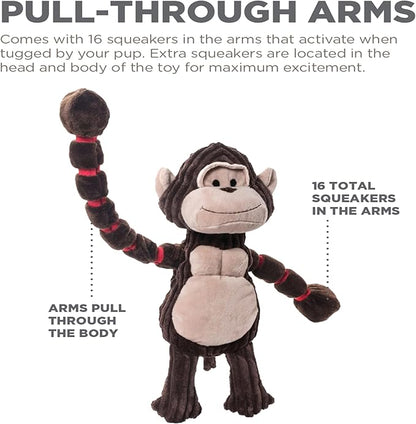 Outward Hound Thunda Tugga Gorilla Plush & Squeaky Dog Tug Toy