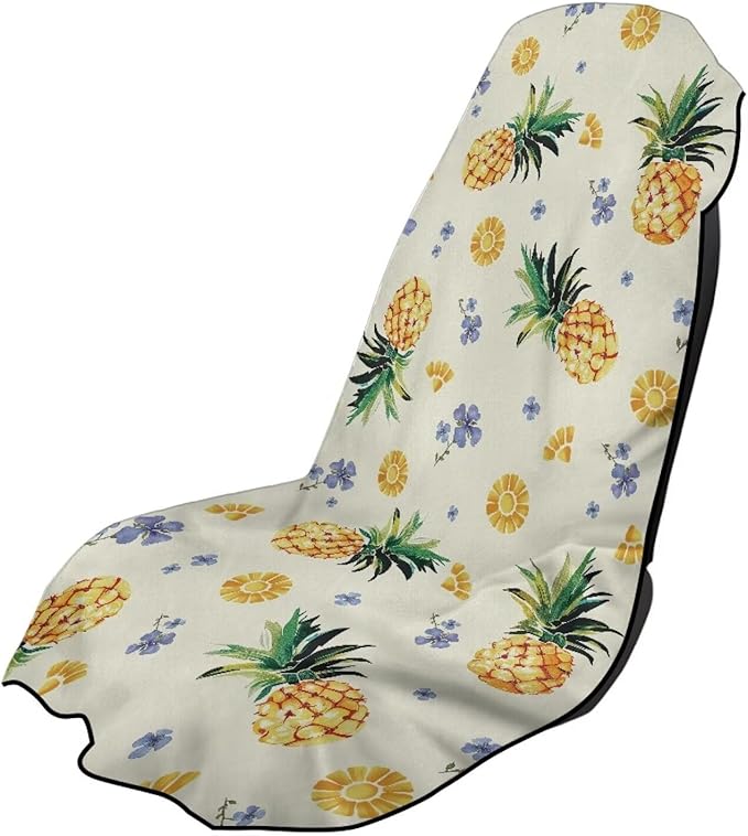 SEANATIVE Pineapple Seat Cover Towel, Sweat Carseat Protector, Car Towel Cushion Cover Perfect for Car Truck SUV Seat, Great for Surfing Yoga Gym Workout