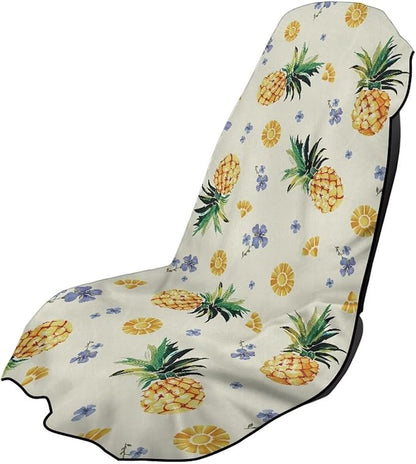 SEANATIVE Pineapple Seat Cover Towel, Sweat Carseat Protector, Car Towel Cushion Cover Perfect for Car Truck SUV Seat, Great for Surfing Yoga Gym Workout