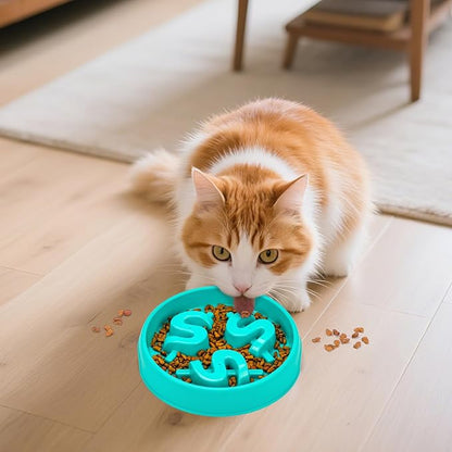 Slow Feeder Dog Bowls, Maze Dog Bowl Slow Feeder for Healthy Eating, Non-Slip Dog Food Bowl, Food-Grade Puppy Bowl, Slow Feeder Cat Bowl & Cat Food Bowl, Puzzle Dog Bowls for Small & Medium Pets