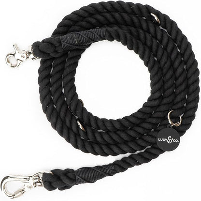 Midnight Hands-Free Rope Leash