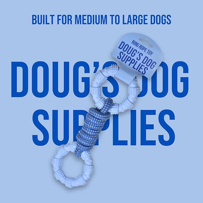 Doug's Dog Supplies Ring Rope Toy – Tug of War Toy for Medium & Large Dogs | Tug & Play Dog Toy