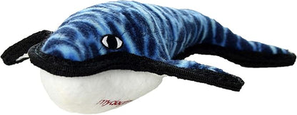 TUFFY - World's Tuffest Soft Dog Toy - Ocean- Squeakers - Multiple Layers. Made Durable, Strong & Tough. Interactive Play (Tug, Toss & Fetch). Machine Washable & Floats. (Whale, Large 2 Pack)