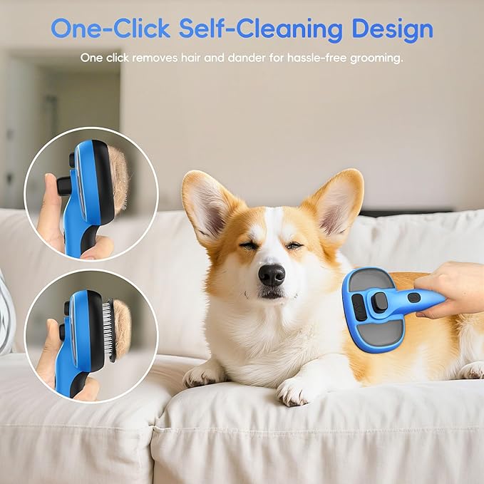 Steam Brush for Dogs and Cats,Dog and Cat Hair Brush for Shedding and Grooming with Electronic Mist Spray,Pet Steam Brush for Dog & Cat,Cat Steam Brushes for Indoor Cats.