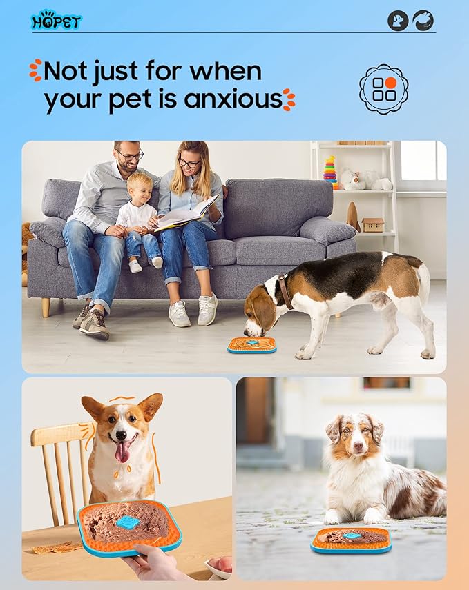 Licking Mat for Dogs, Crate Lick Mats Slow Feeder,Dog Cage Training Tools Pet Licking Mat Slow Feeder for Peanut Butter Kennel Therapy Dog Lick Pads for Boredom Anxiety (2pcs)