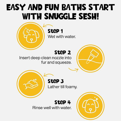 Dog Shampoo & Conditioner for Smelly Dogs, Coconut Kisses Dog Shampoo for Itchy Skin Relief, Hypoallergenic Pet Shampoo for Conditioner, Moisturizing & Itching.