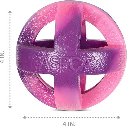 ASPCA Heavy Duty Cage Ball Dog Toy – Scented Rubber Chew Toy for Power Chewers – Durable & Safe TPR Material – Indoor & Outdoor Fetch Play