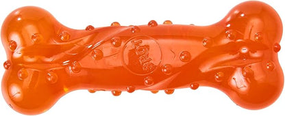 SPOT Play Strong Scent-sations Bone- Scent-Infused, Strong, Durable TPR Rubber, Heavy Duty Dog Toys for Aggressive Chewers up to 45lbs, Great for Puppies & Medium Breeds, 6in, Peanut Butter Flavored
