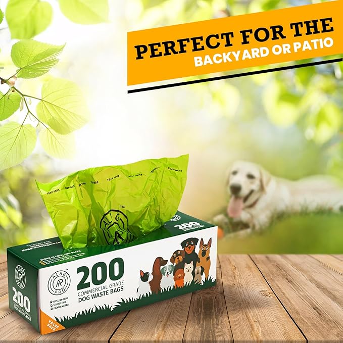 ALAGPRO® 4,000 Commercial Grade Dog Waste Station Refill Roll Bags, Fits Any Pet Waste Station - 45% Thicker than Competitor Bags - 20 Rolls of 200 Bags for Backyard, Parks & HOA's