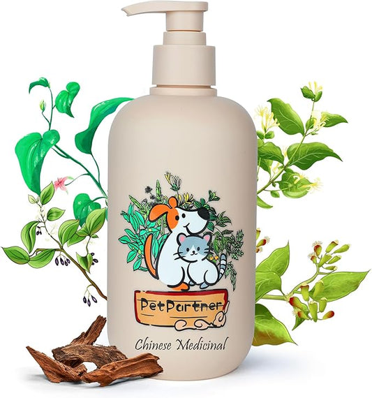 Cat and Dog Shampoo Conditioner, Hypoallergenic Medicated Puppy Shampoo，Veterinary Formula Dog Shampoo for Allergies and itching，Itchy Skin Relief for Smelly Dogs, Natural Sensitive Skin Care