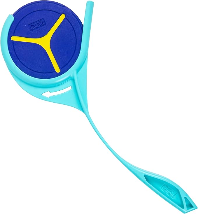 Outward Hound FlyFetch Disc Launcher Dog Toy, Launches Up to 3X Farther, Ergonomic Handle, Durable Rubber Disc, All Breeds
