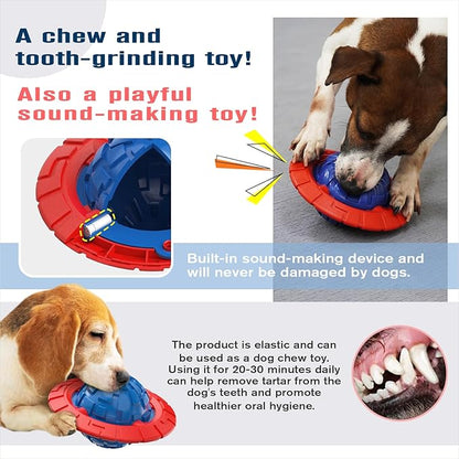 KADTC Dog Squeaky Toy for Small/Medium Dogs Fetch Training Toys Outdoor Interactive Indoor Chew Teething Crate Ball