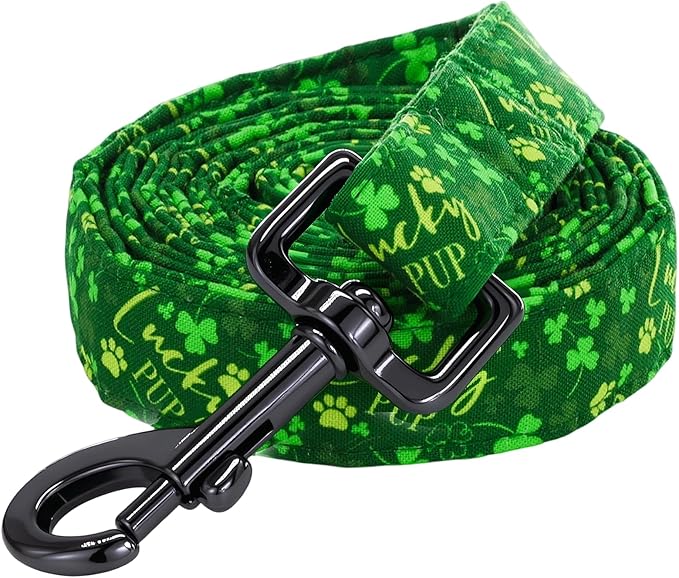 Dog Leash，St Patrick's Green Letter Trefoil Pet Leash Comfortable Padded Boy/Girl Durable Heavy Duty Leashes for Small Medium Large Dogs