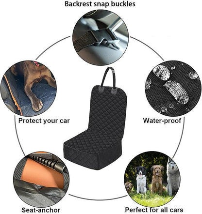 CBBPET Dog Car Seat Covers (Black Passenger Cushion)