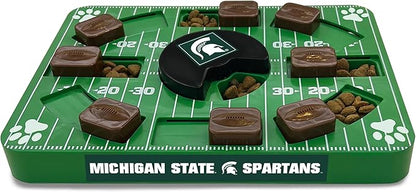 Pets First NCAA Michigan State Spartans Puzzle Toy, Puzzle Treat Dog Toy, Interactive Dog Treat Toy, Dog Puzzle Fedding Slow Toy