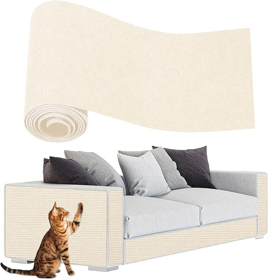 Anit Cat Scratch Couch Furniture Protector,78.7x15.8 Cat Wall Corner Scratcher Pads Mat,DIY Climbing Scratching Carpet Post Board Replacement