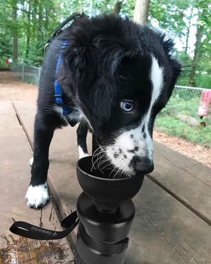 lesotc Dog Water Bottle, Portable Water Dispenser with Travel Water Bowl, Leak Proof Pet Travel Squeeze Bottle, Puppy Essentials Dog Stuff Accessories for Outdoor Walking, Hiking, Camping
