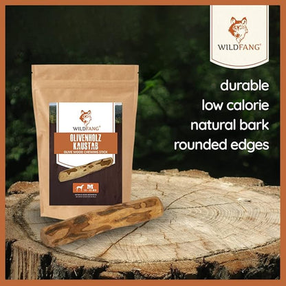 Wildfang® Olive Wood Chewing Sticks for Dogs, Small - Tough Chew Toys for Aggressive Chewers, Puppy Chew Toys for Teething, Training for Chewing Muscles, Olive Wood Stick for Dog (Under 33lbs)