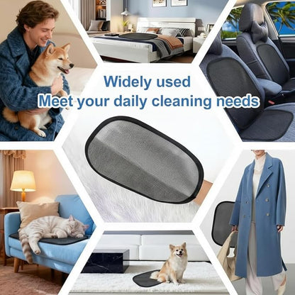 2 Pcs Pet Hair Removal Glove for Dogs and Cats, Reusable Electrostatic Grooming Gloves, Dog and Cat Fur Remover Gloves for Couch, Carpet, Clothing, Car Seats, Bedding