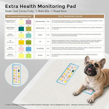 Charcoal Puppy Pee Pads for Dogs Extra Large, 28"x34" 30 Counts + 1 Extra Health Monitoring Pad - XL Dog Potty Training Pads Disposable, Odor-Control, Super Absorbent & Leak-Proof