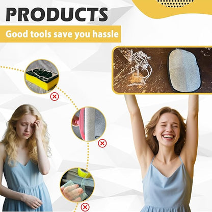 Pet Hair Removal Glove, Upgraded Five-Finger Electrostatic Magic Brush Pet Hair Remover, Reusable Cat & Dog Hair Remover for Couch, Furniture (2PCS)