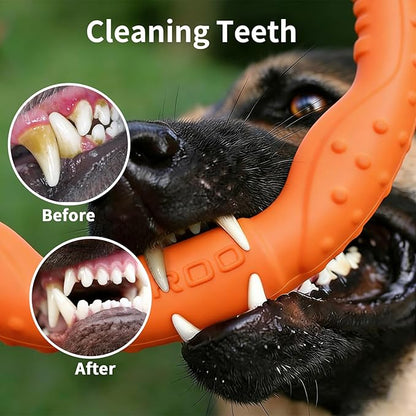 LaRoo Dog Flying Ring Toys, Floating Flying Dog Disc Toys, Summer Pet Training Outdoor Durable Chew Toys for Medium and Small Dogs
