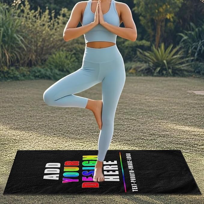 SEANATIVE Customization Car Seat Towel Cover with Storage Bag Seat Post Workout Sweat Washable Covers for Car Towel for Dog Pet Workout Outdoor Yoga Sport Activities