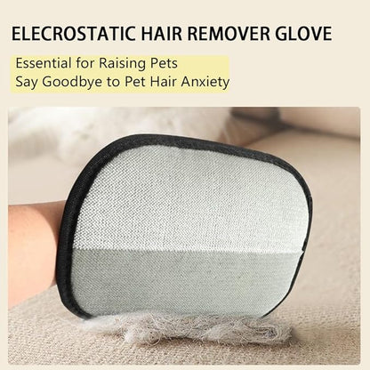 Pet Hair Removal Glove, Electrostatic Pet Grooming Gloves for Cat and Dog, The Tool of Pet Hair Remover, Reusable Pet Hair Remover for Couch, Furniture, Clothes, Easy Cleaning,Grooming Gloves-1 PCS