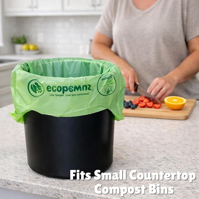 100% Compostable XL Pet Waste Bag (120 ct.) Plant-Based Biodegradable Cat Litter Poop Bags Doggy Poop Bags with Handles Compost Liners US BPI ASTM D6400 & OK Compost Home Certified (120 ct)