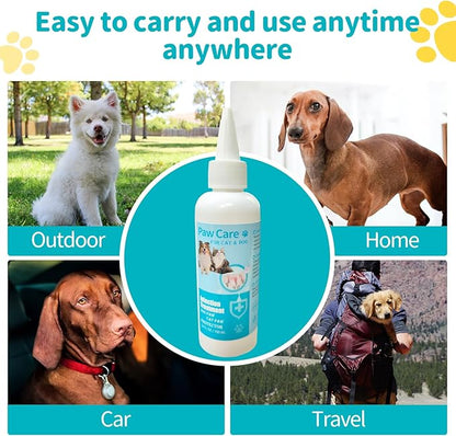 Dog Paw Cleaner, Paw Cleaner for Dogs, Dog Licking Paws Treatment,3.4oz Dog Paw Cleaning Solution, Dog Foot Cleaner, No Rinse Pet Toes Drops Safe Cat Cleanser Care for Cleaning Grooming