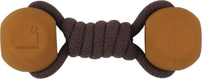 Carhartt Pet Training Tools, Durable Dog Tool for Tug and Fetch, Rope Bone (Carhartt Brown)