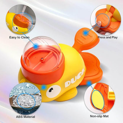 Rubber Duck Treat Dispenser, Rubber Duck Treat Toy for Dogs, Ducks Cat Treat Dispenser, 2-in-1 Dog Interactive Slow Feeder & Puzzle Toy for Dogs (White)
