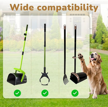 Dog Poop Bags Compatible with Arm and Hammer, Pooper Scooper Bags Fit for Swivel Bin & Rake Dog Pooper Scooper, Thick Pet Poop Bags Waste Bags with Handles, Disposable Garbage Bags for Pet 50 Count
