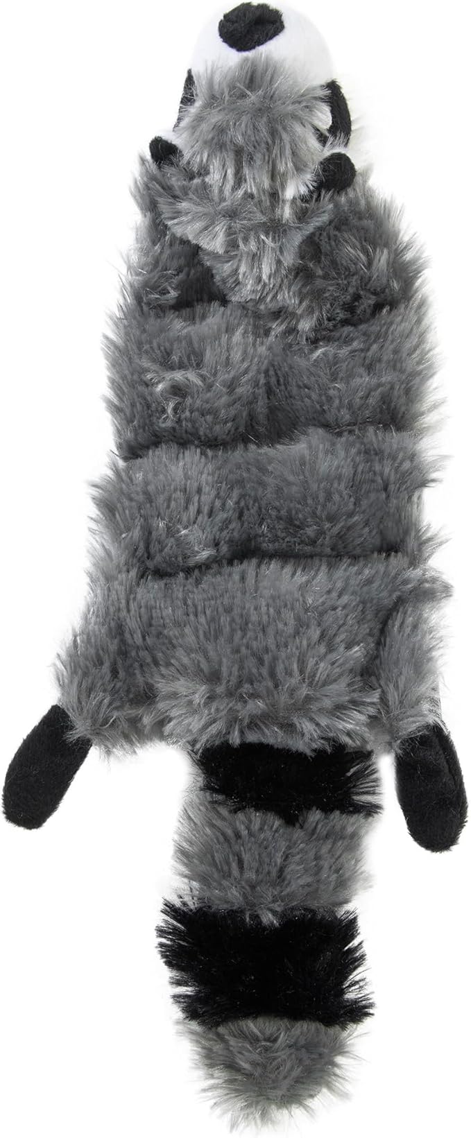 Hyper Pet Critter Skinz Super Squeaker Raccoon Stuffing Free Plush Soft Dog Toy, Large, Pack of 1