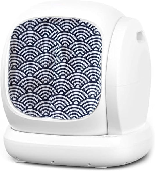 Curtain for Self Cleaning Cat Automatic Litter Box, Reduces Cat Litter Bounce, Stops Odors from The Litter Box Self Cleaning (Wave)