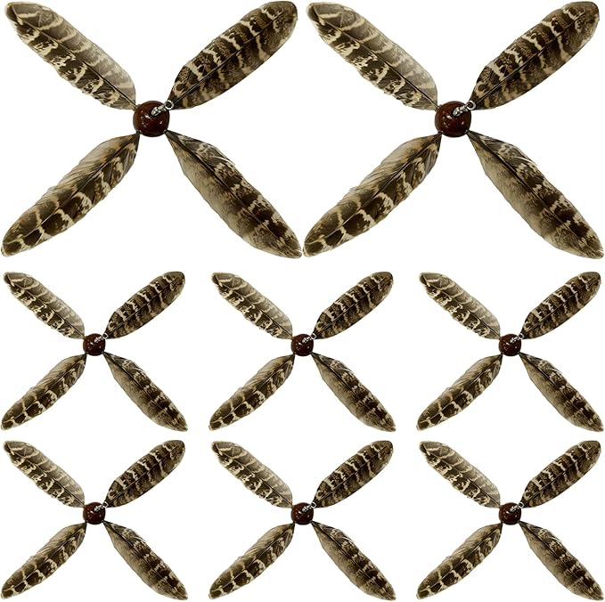 8 Pcs Cat Feather Propeller Refills Propeller Interactive Cat Toy Refills Kittens Toy Feather Replacement Wand Teasers Attachments for Kittens Wand (Cute)