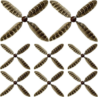 8 Pcs Cat Feather Propeller Refills Propeller Interactive Cat Toy Refills Kittens Toy Feather Replacement Wand Teasers Attachments for Kittens Wand (Cute)